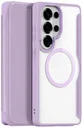 Dux Ducis Skin X Pro Samsung S26 Ultra Hoesje MagSafe Book Case Paars Roze