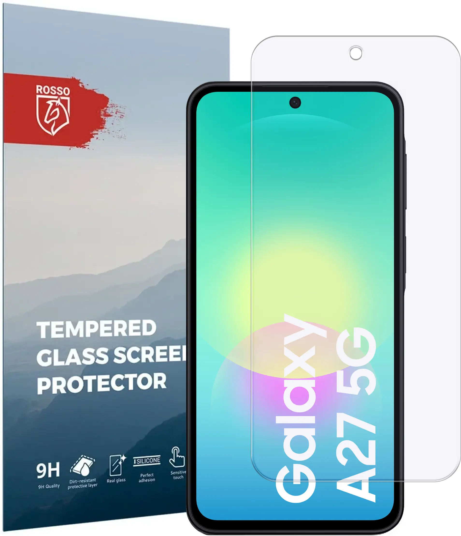 Rosso Samsung Galaxy A27 9H Tempered Glass Screen Protector afbeelding 1