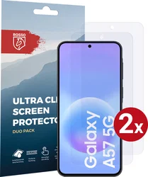 Rosso Samsung Galaxy A57 Screen Protector Case Friendly Folie Duo Pack afbeelding