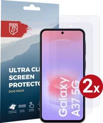 Rosso Samsung Galaxy A37 Screen Protector Case Friendly Folie Duo Pack afbeelding
