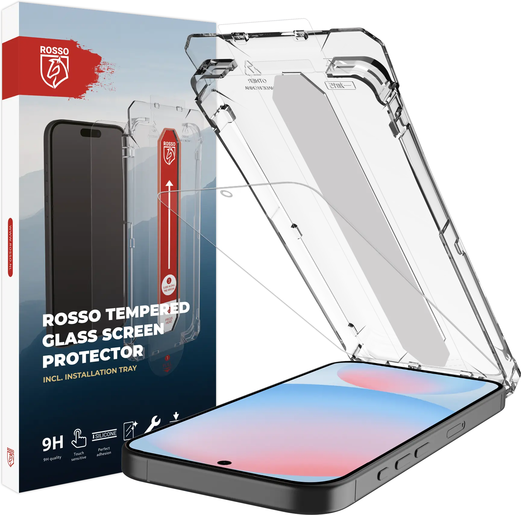 Rosso Samsung Galaxy A57 Tempered Glass met Installatietray Dust Removal afbeelding 1