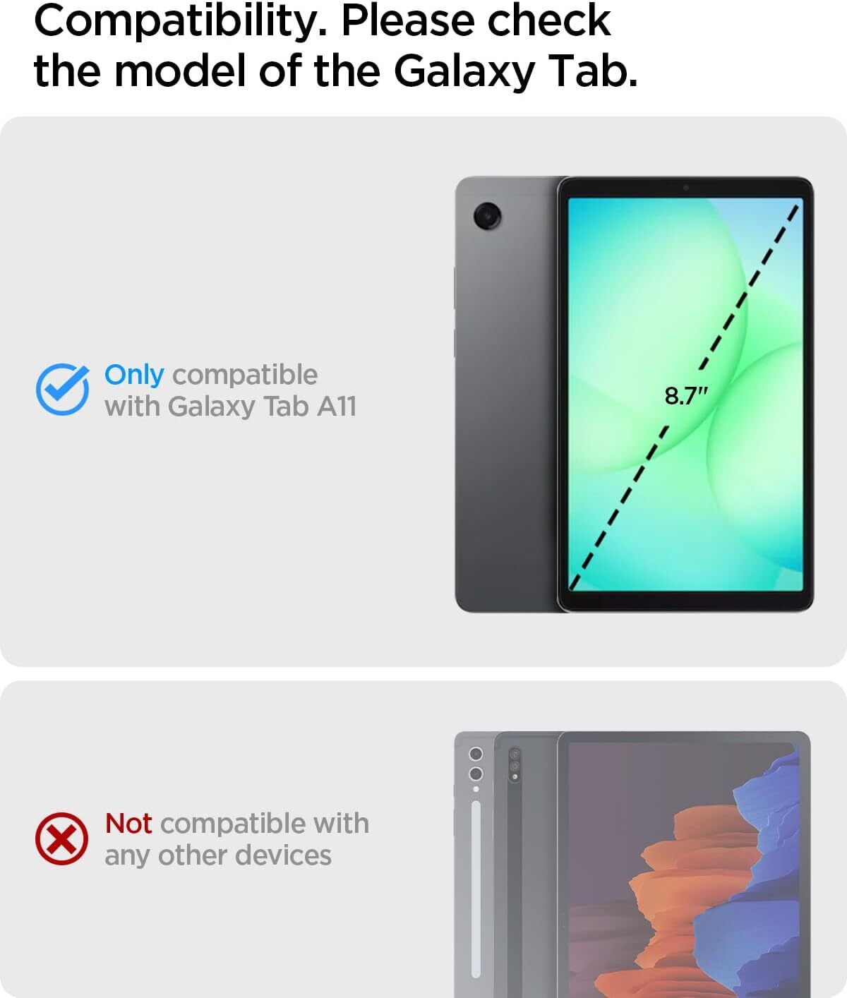 Spigen Rugged Armor Samsung Galaxy Tab A11 / A9 Hoes Zwart afbeelding 7