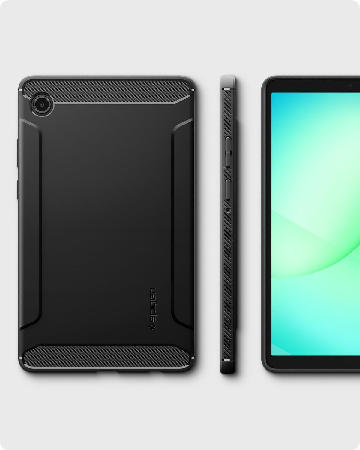 Spigen Rugged Armor Samsung Galaxy Tab A11 / A9 Hoes Zwart afbeelding 6