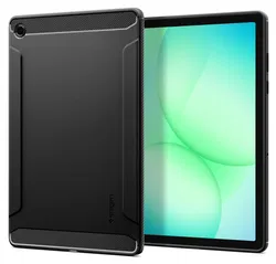 Spigen Rugged Armor Samsung Galaxy Tab A11 Plus Hoesje Back Cover Matte Zwart afbeelding