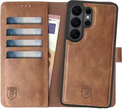 Rosso Element Uitneembaar 2-in-1 Samsung Galaxy S26 Ultra Hoesje Bruin afbeelding