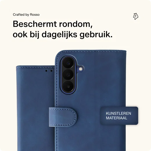 Rosso Element Samsung Galaxy A27 Hoesje Book Case Wallet Blauw afbeelding 10