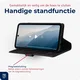 Rosso Deluxe Samsung Galaxy A57 Hoesje Echt Leer Book Case Zwart afbeelding 10
