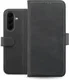 Rosso Deluxe Samsung Galaxy A57 Hoesje Echt Leer Book Case Zwart afbeelding 2