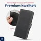 Rosso Deluxe Samsung Galaxy A57 Hoesje Echt Leer Book Case Zwart afbeelding 5