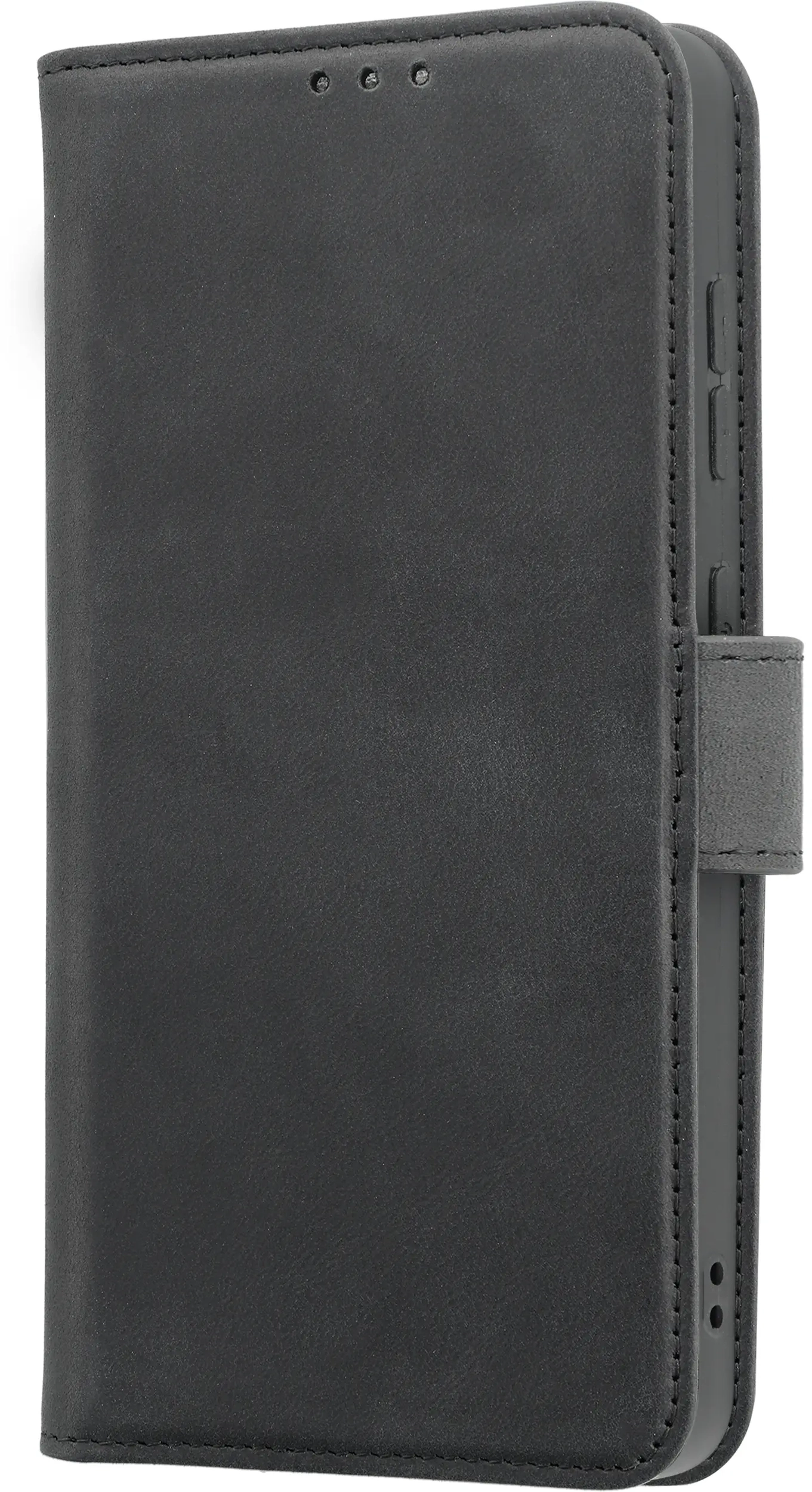 Rosso Deluxe Samsung Galaxy A57 Hoesje Echt Leer Book Case Zwart afbeelding 12