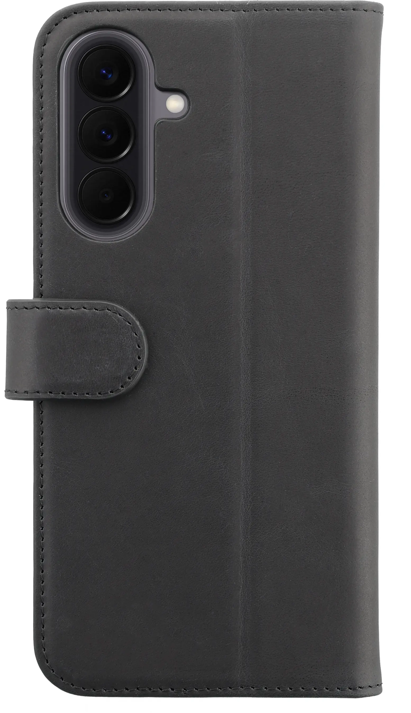 Rosso Deluxe Samsung Galaxy A57 Hoesje Echt Leer Book Case Zwart afbeelding 11