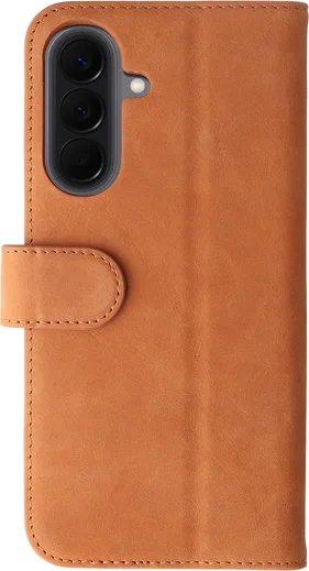 Rosso Deluxe Samsung Galaxy A57 Hoesje Echt Leer Book Case Bruin afbeelding 11