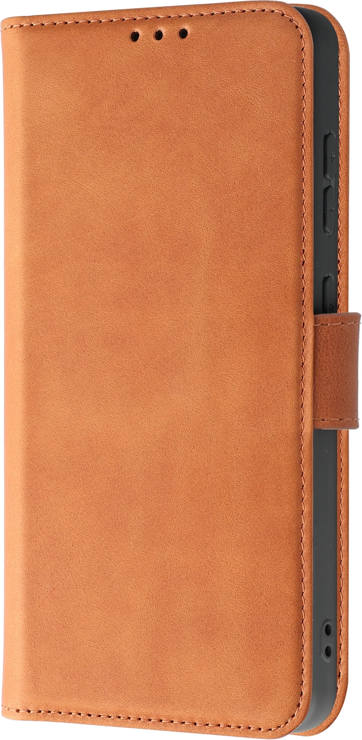 Rosso Deluxe Samsung Galaxy A57 Hoesje Echt Leer Book Case Bruin afbeelding 13