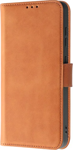 Rosso Deluxe Samsung Galaxy A57 Hoesje Echt Leer Book Case Bruin afbeelding 13