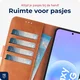 Rosso Deluxe Samsung Galaxy A57 Hoesje Echt Leer Book Case Bruin afbeelding 4