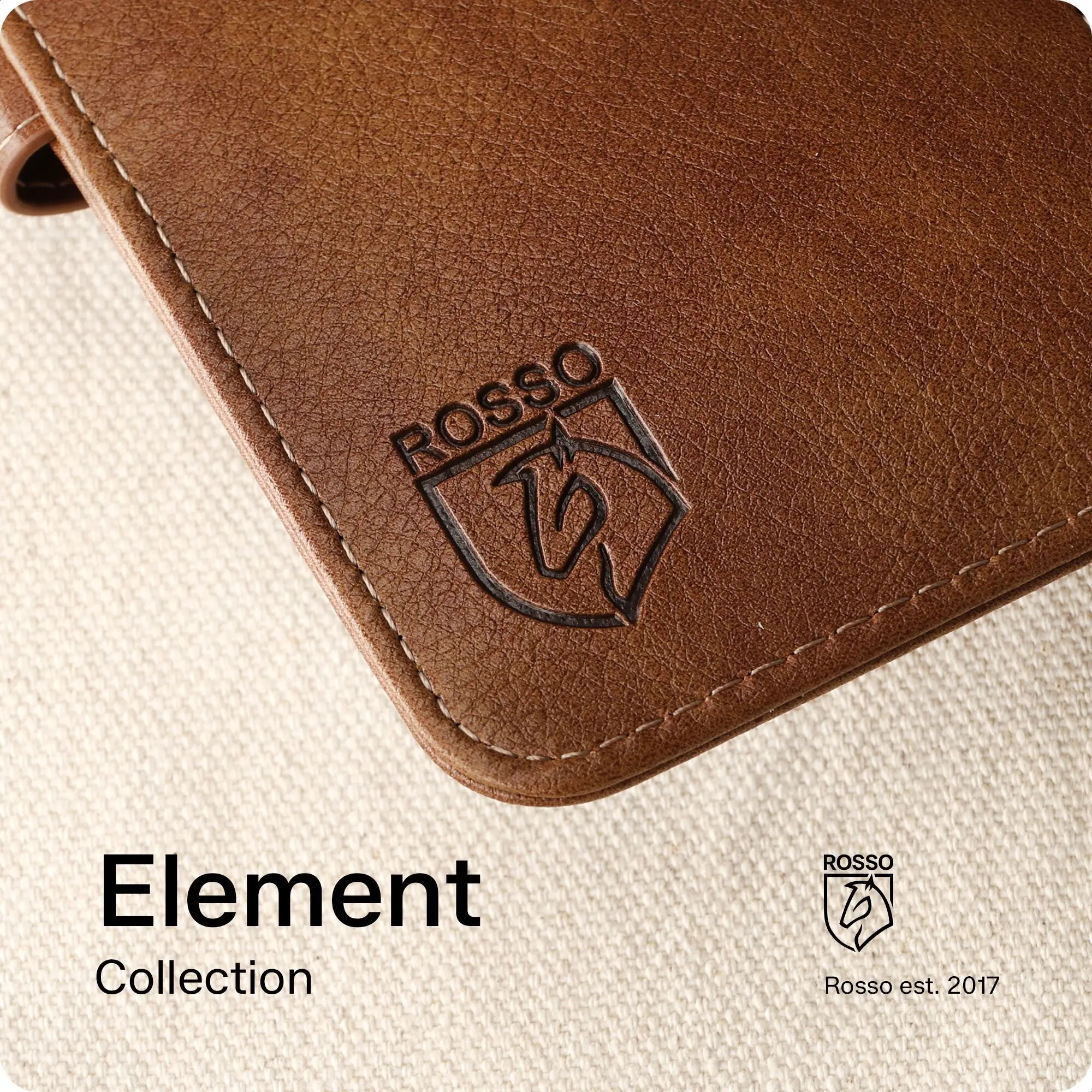 Rosso Element Samsung Galaxy A57 Hoesje Book Case Wallet Rood afbeelding 17