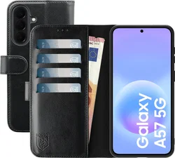 Rosso Element Samsung Galaxy A57 Hoesje Book Case Wallet Zwart afbeelding