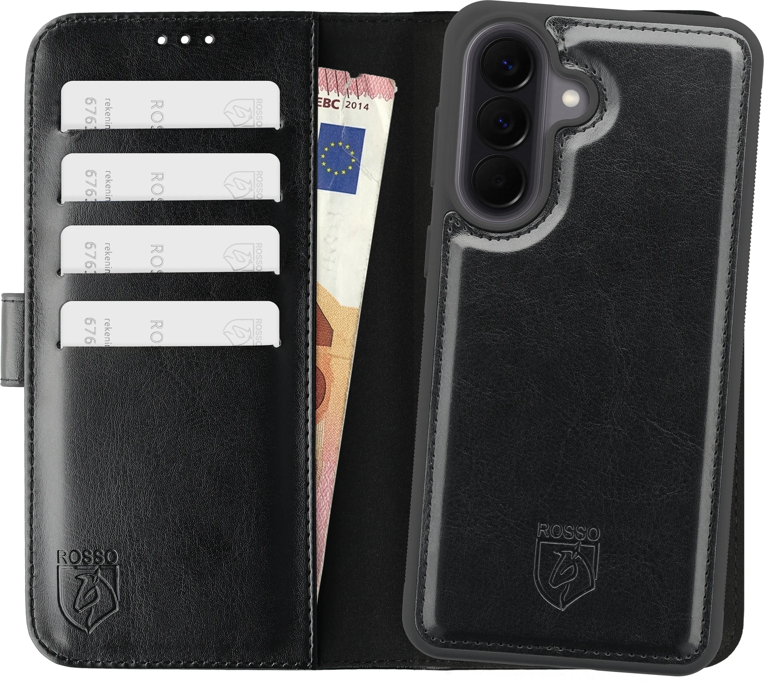 Rosso Element Uitneembaar 2-in-1 Samsung Galaxy A57 Hoesje Zwart afbeelding 1