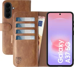 Rosso Element Samsung Galaxy A37 Hoesje Book Case Wallet Bruin afbeelding