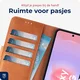 Rosso Deluxe Samsung Galaxy A37 Hoesje Echt Leer Book Case Bruin afbeelding 4