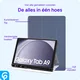 Samsung Galaxy Tab A11 Hoes Luxe Tri-Fold Book Case Kunst Leer Blauw afbeelding 5