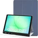 Samsung Galaxy Tab A11 Hoes Luxe Tri-Fold Book Case Kunst Leer Blauw