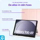 Samsung Galaxy Tab A11 Hoes Luxe Tri-Fold Book Case Kunst Leer Roze afbeelding 3