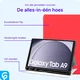Samsung Galaxy Tab A11 Hoes Luxe Tri-Fold Book Case Kunst Leer Rood afbeelding 3