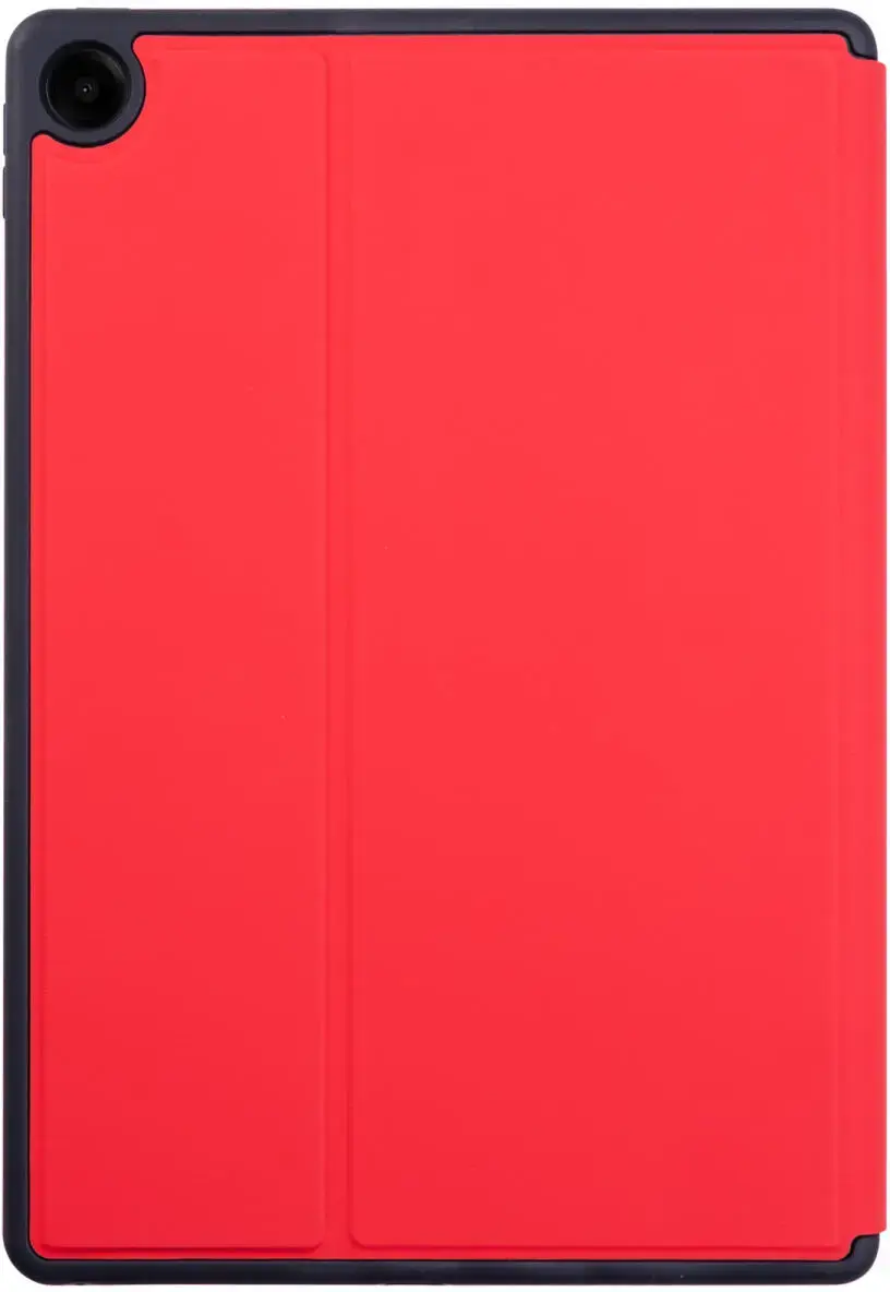 Samsung Galaxy Tab A11 Hoes Luxe Tri-Fold Book Case Kunst Leer Rood afbeelding 7