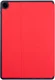 Samsung Galaxy Tab A11 Hoes Luxe Tri-Fold Book Case Kunst Leer Rood afbeelding 7