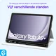 Samsung Galaxy Tab A11 Plus Hoes Luxe Tri-Fold Book Case Kunst Leer Roze afbeelding 5