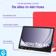 Samsung Galaxy Tab A11 Plus Hoes Luxe Tri-Fold Book Case Kunst Leer Rood afbeelding 3
