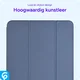 OnePlus Pad 3 Hoes Luxe Tri-Fold Book Case Kunst Leer Blauw afbeelding 4