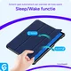 OnePlus Pad 3 Hoes Luxe Tri-Fold Book Case Kunst Leer Blauw afbeelding 6