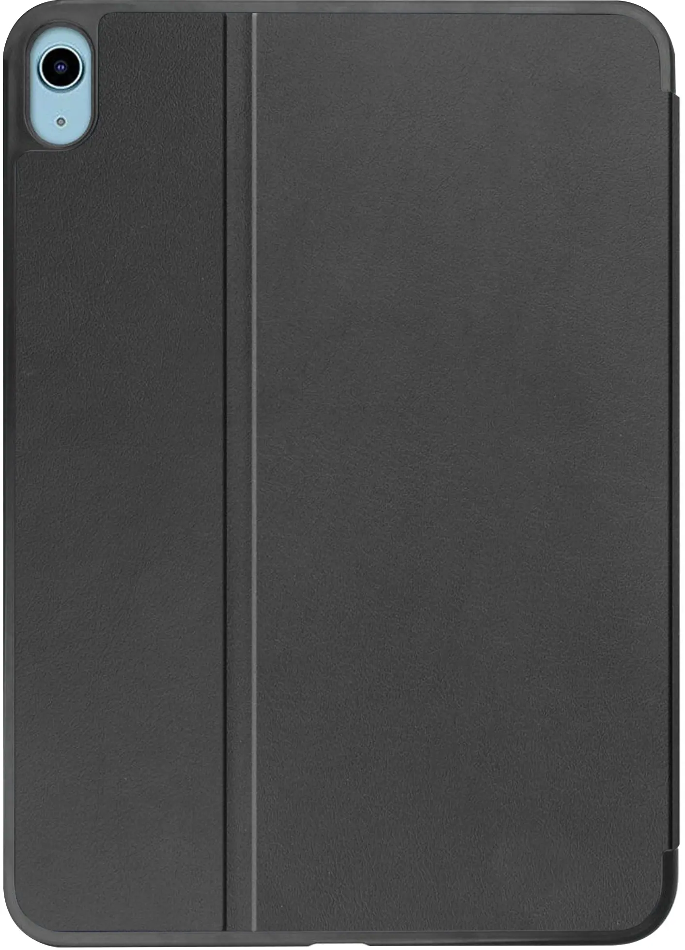 Apple iPad 11 (2025) / 10.9 (2022) Hoes Luxe Tri-Fold Book Case Kunst Leer Zwart afbeelding 8