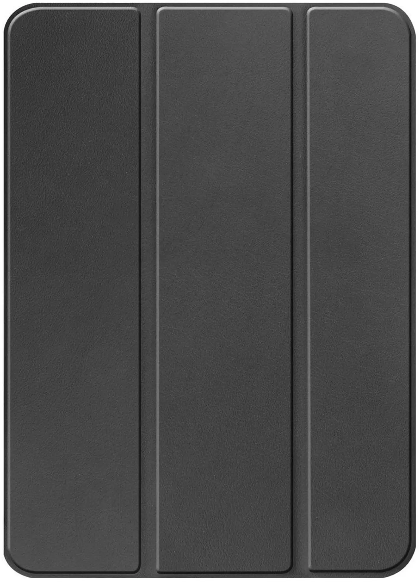 Apple iPad 11 (2025) / 10.9 (2022) Hoes Luxe Tri-Fold Book Case Kunst Leer Zwart afbeelding 9