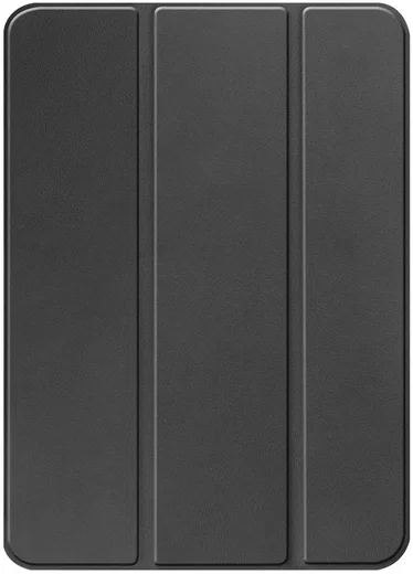 Apple iPad 11 (2025) / 10.9 (2022) Hoes Luxe Tri-Fold Book Case Kunst Leer Zwart afbeelding 9