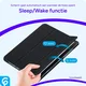 Apple iPad 11 (2025) / 10.9 (2022) Hoes Luxe Tri-Fold Book Case Kunst Leer Zwart afbeelding 3