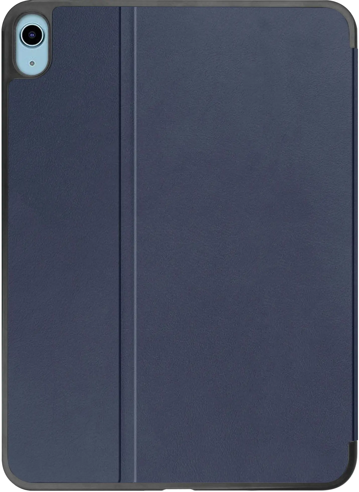 Apple iPad 11 (2025) / 10.9 (2022) Hoes Luxe Tri-Fold Book Case Kunst Leer Blauw afbeelding 8