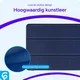 Apple iPad 11 (2025) / 10.9 (2022) Hoes Luxe Tri-Fold Book Case Kunst Leer Blauw afbeelding 7