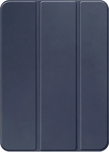 Apple iPad 11 (2025) / 10.9 (2022) Hoes Luxe Tri-Fold Book Case Kunst Leer Blauw afbeelding 9
