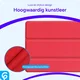 Apple iPad 11 (2025) / 10.9 (2022) Hoes Luxe Tri-Fold Book Case Kunst Leer Rood afbeelding 7