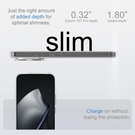 Xiaomi 15T Pro Hoesje Dun TPU Back Cover Transparant afbeelding 2