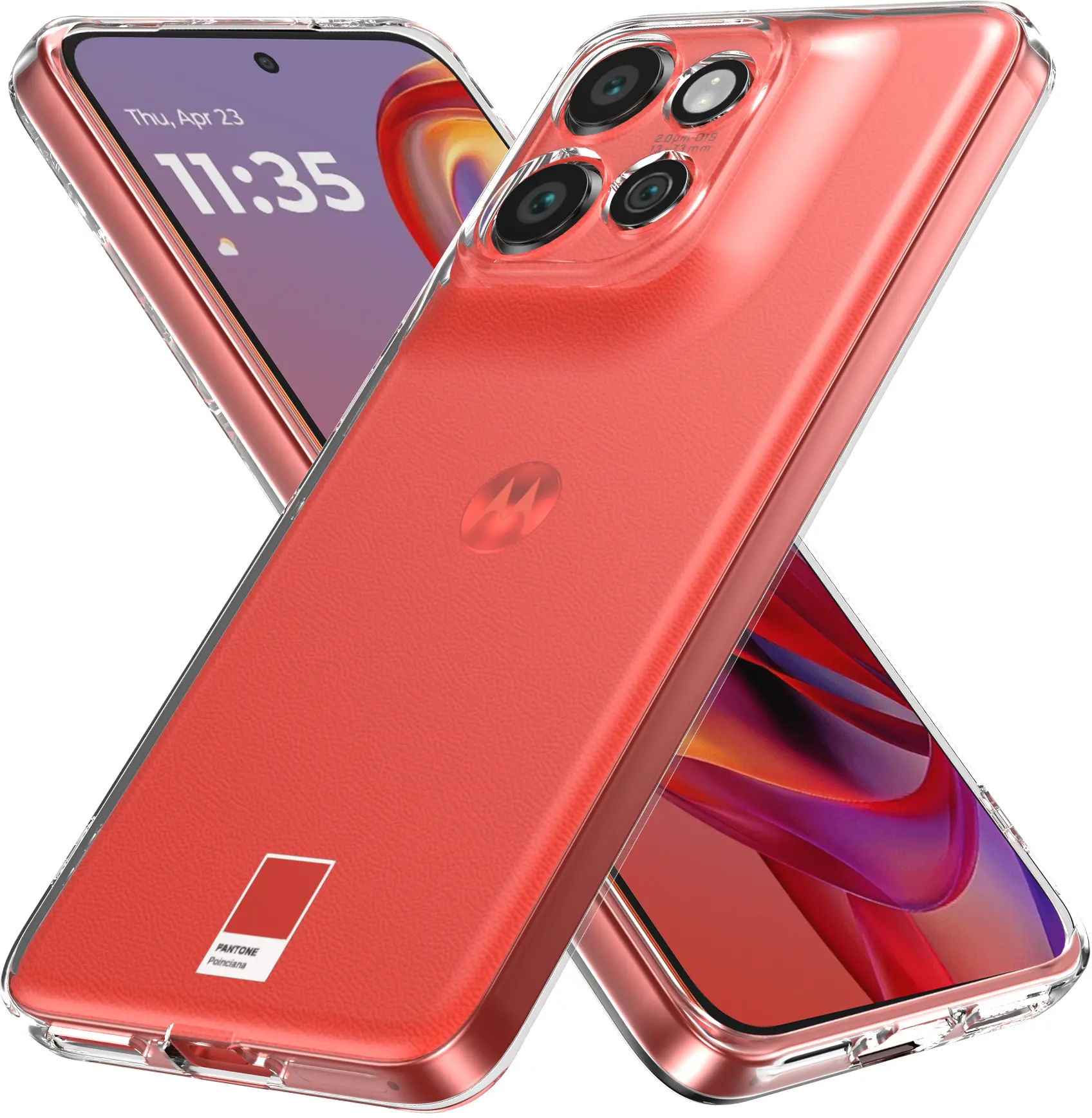 Motorola Moto Edge 60 Neo Hoesje Dun TPU Back Cover Transparant afbeelding 1