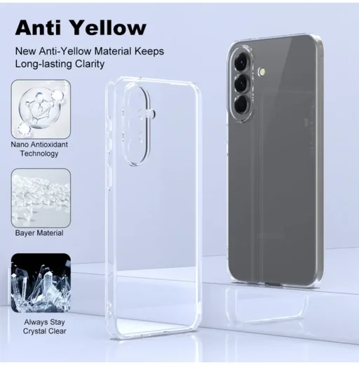 Samsung Galaxy A57 Hoesje Dun TPU Back Cover Transparant afbeelding 3