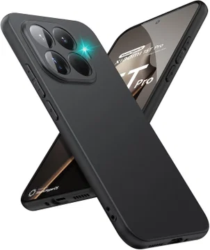 Xiaomi 15T Pro Hoesje Dun TPU Back Cover Matte Zwart