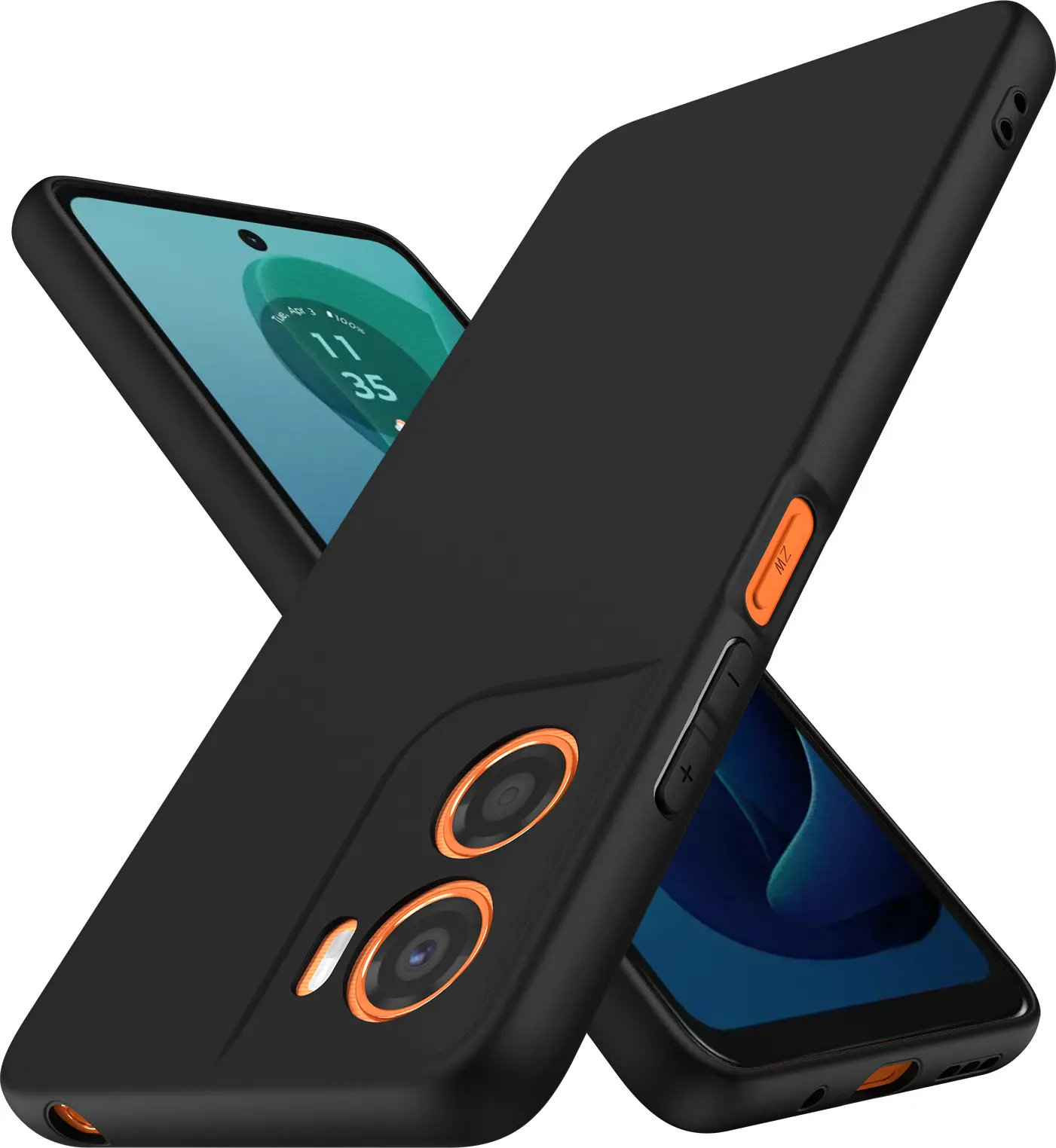 Motorola Moto G06 Power Hoesje Dun TPU Back Cover Matte Zwart afbeelding 1