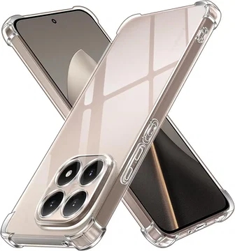 Xiaomi 15T Hoesje Schokbestendig en Dun TPU Back Cover Transparant