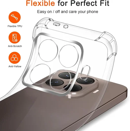 Xiaomi 15T Pro Hoesje Schokbestendig en Dun TPU Back Cover Transparant afbeelding 6