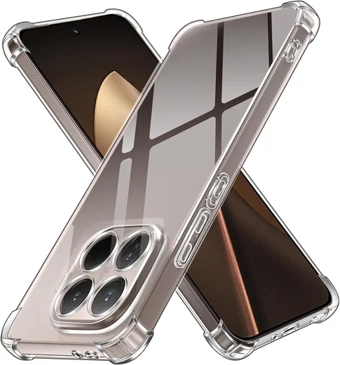 Xiaomi 15T Pro Hoesje Schokbestendig en Dun TPU Back Cover Transparant afbeelding 1
